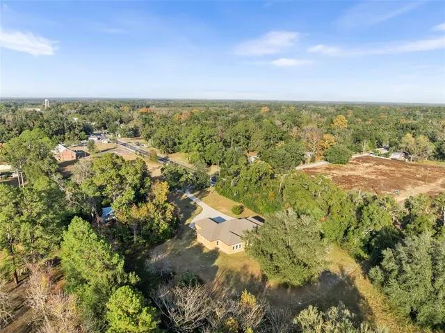 a view of city and mountain