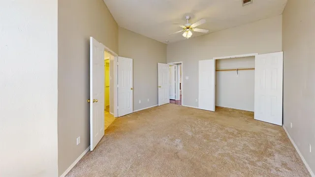 a view of empty room with front door