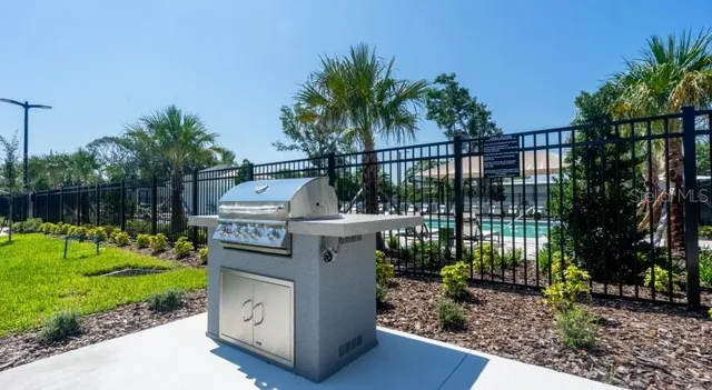 a house view with a garden space