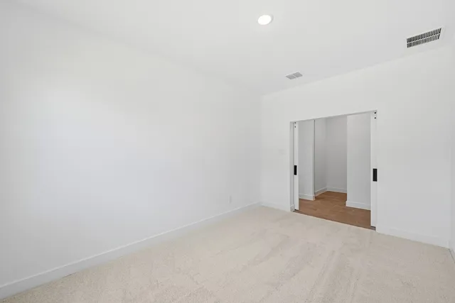 a view of an empty room