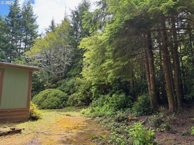 56399 Christopher Road Bandon, OR 97411 - Photo 22 of 34 a view of a backyard of the house