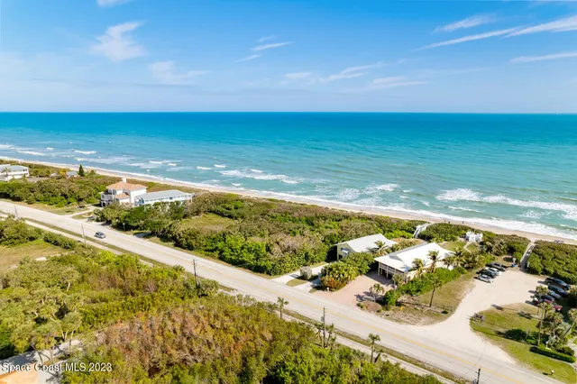a view of an ocean and beach