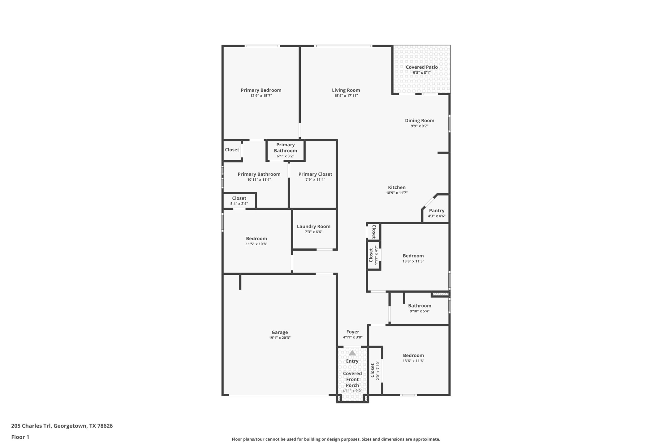 205 Charles Trail Georgetown, TX 78626 - Photo 36 of 36 View of property floor plan