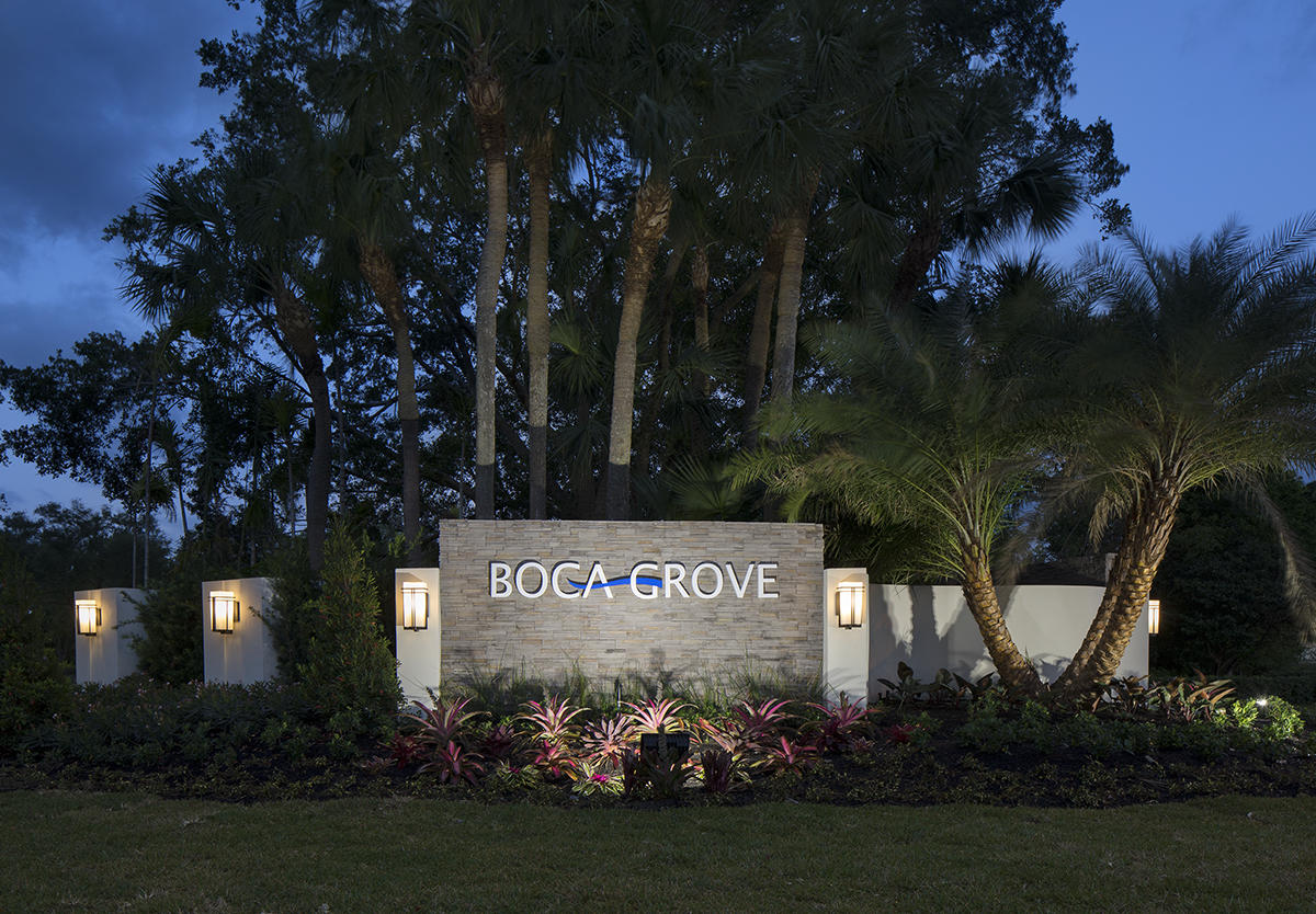 7170 Mallorca Crescent Boca Raton, FL 33433 - Photo 43 of 63 Club - Signage by Night