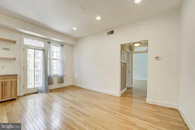 a view of an empty room