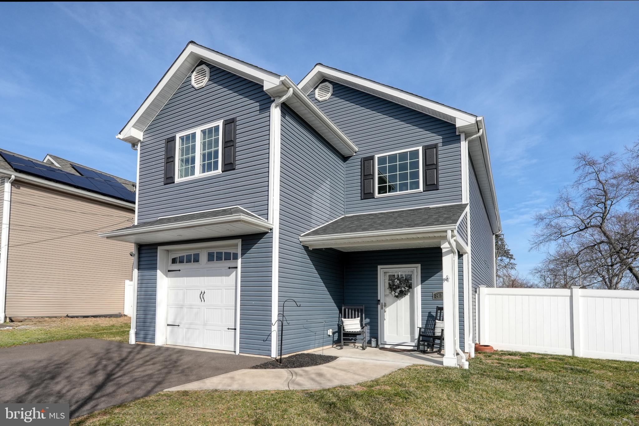 813 5th Avenue Croydon, PA 19021 - Photo 2 of 58 Charming blue home with inviting porch.