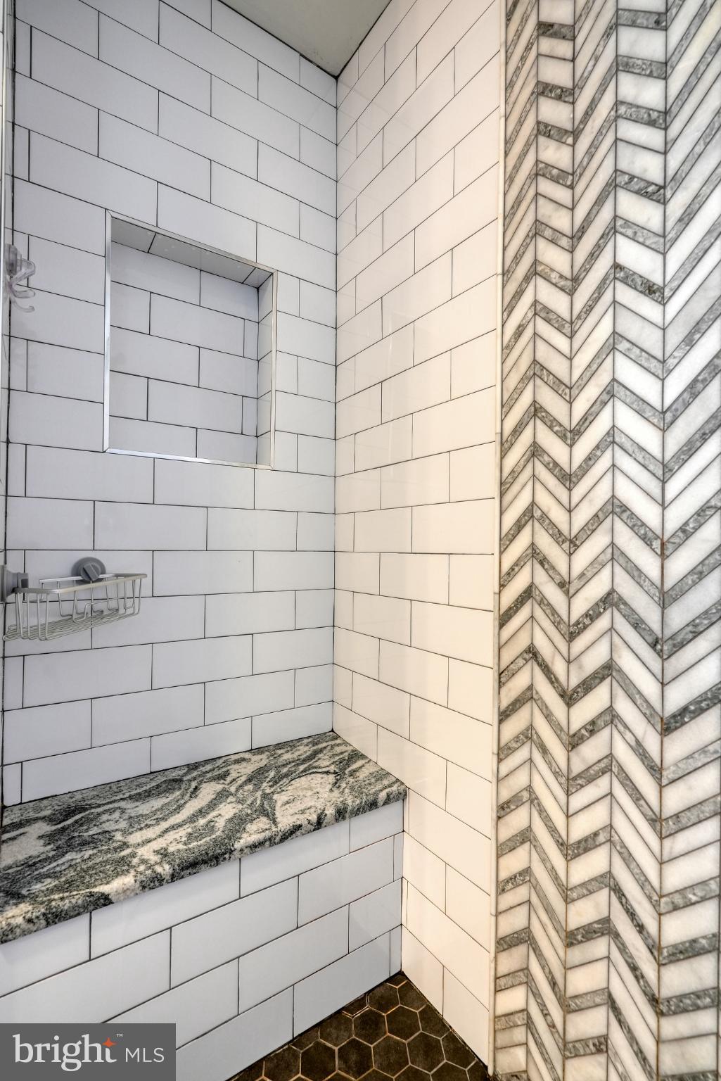 813 5th Avenue Croydon, PA 19021 - Photo 49 of 58 Elegant shower with chic tile design.