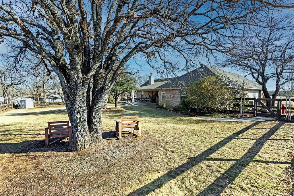 2590 Blackjack Road West Aubrey, TX 76227 - Photo 5 of 26 a view of a backyard with large trees