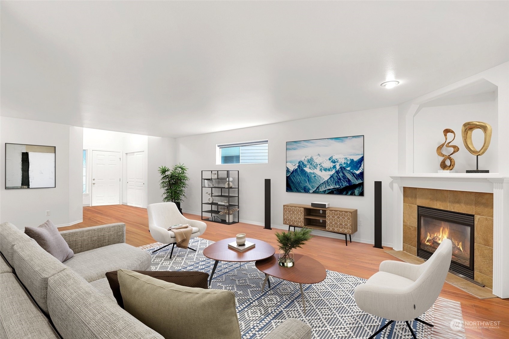 5600 55th Loop Southeast Olympia, WA 98513 - Photo 3 of 33 a living room with furniture fireplace and window
