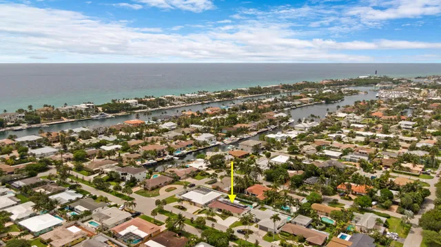 an aerial view of multiple house