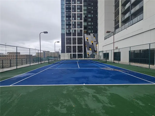 a swimming pool with outdoor space