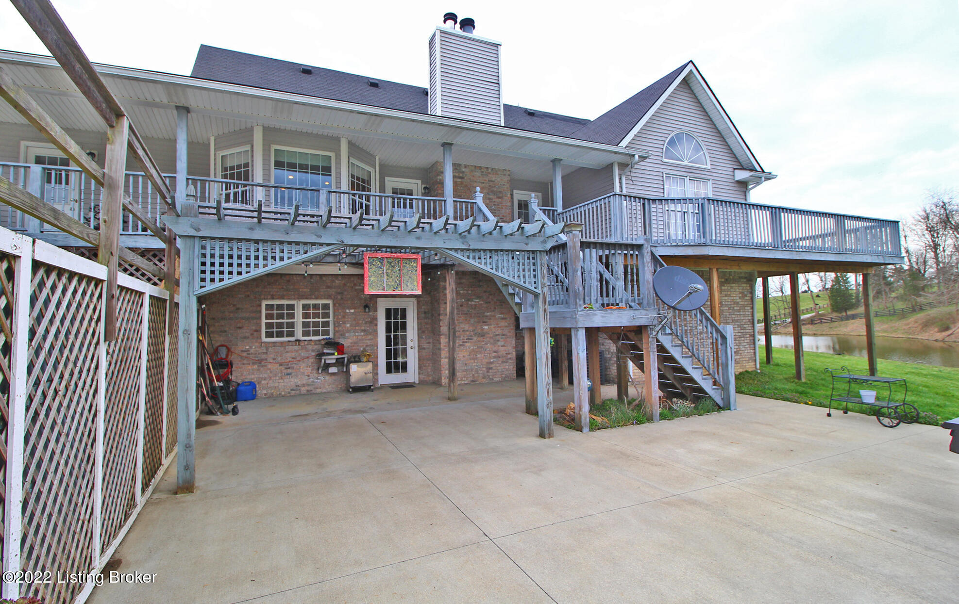 4325 Pea Ridge Road Waddy, KY 40076 - Photo 56 of 70 Rear Patio view