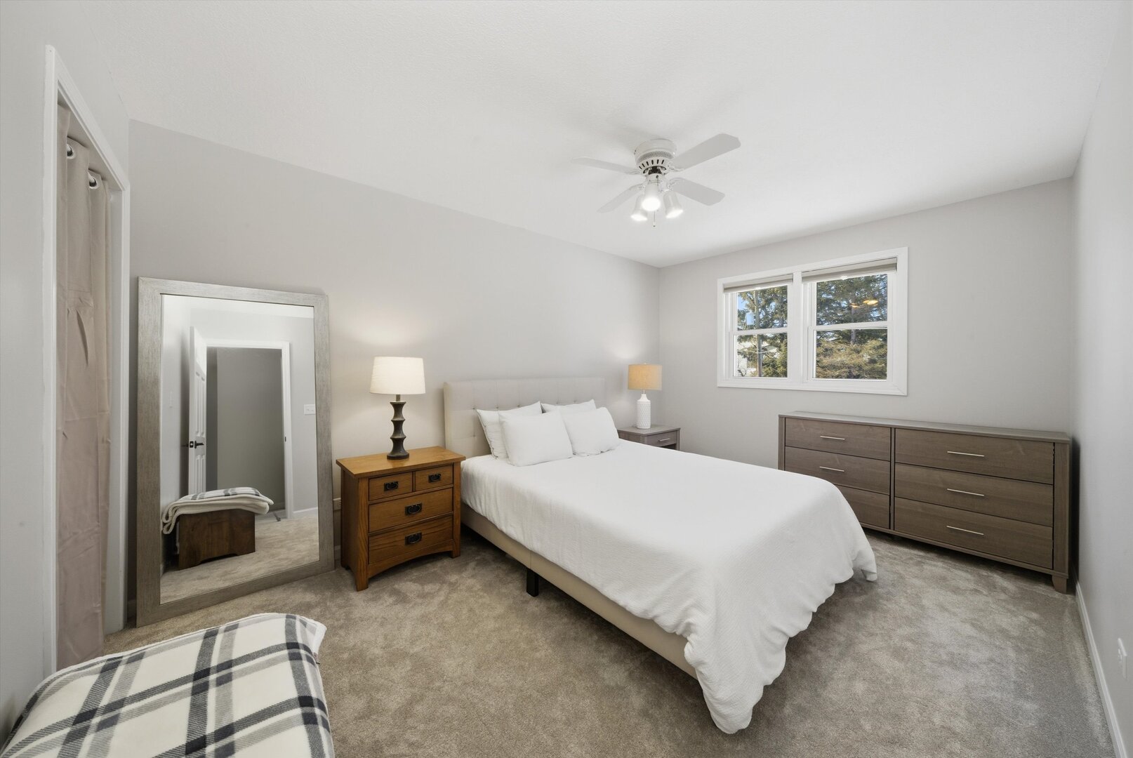 24350 Marble Road Channahon, IL 60410 - Photo 18 of 28 a bedroom with a bed and a chandelier