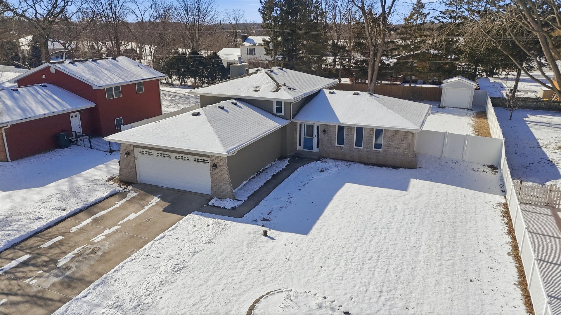 24350 Marble Road Channahon, IL 60410 - Photo 22 of 28 a view of a house with a bed