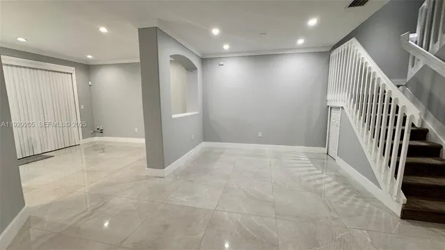 a view of an empty room