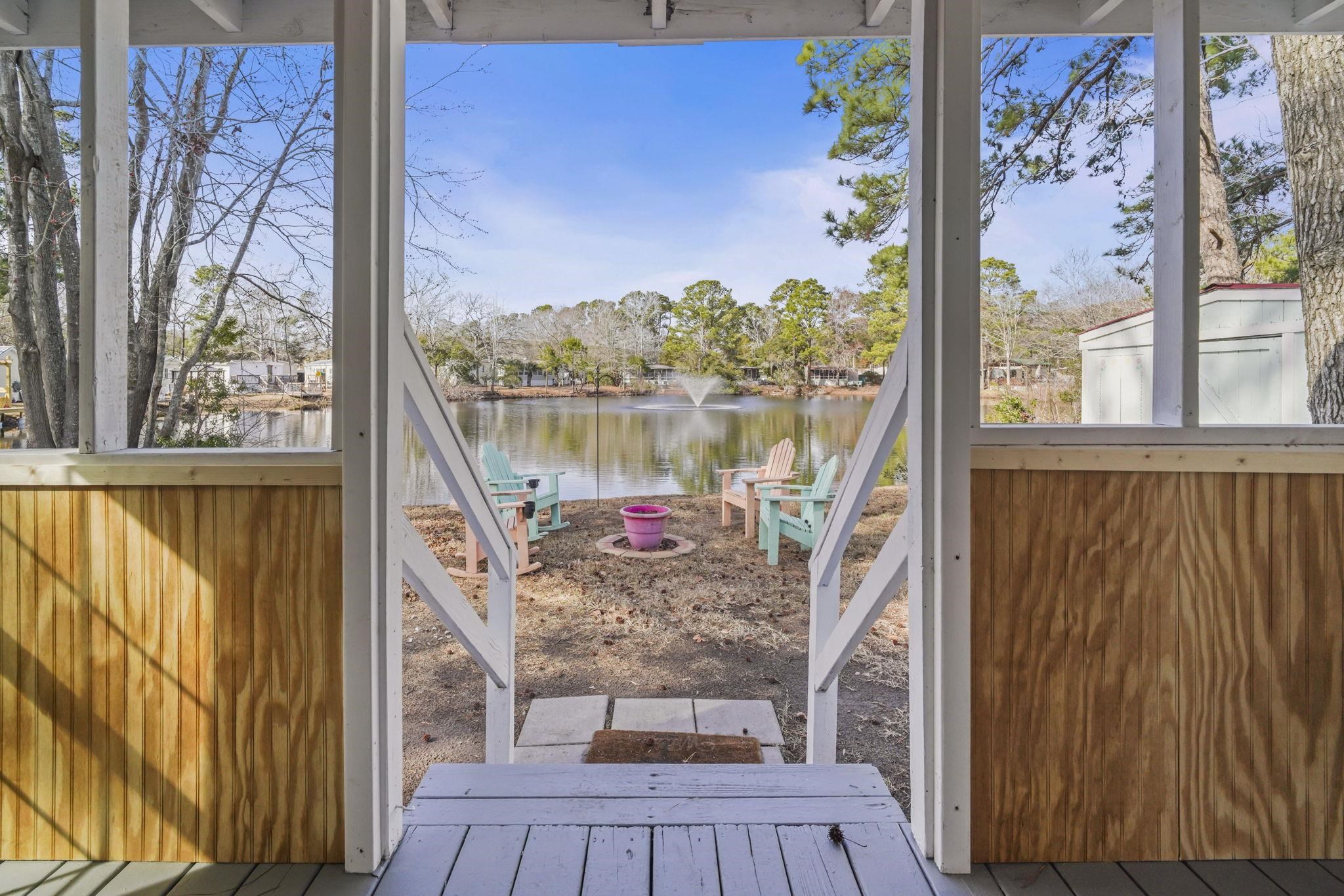 45 Shamrock Circle Murrells Inlet, SC 29576 - Photo 12 of 32 Deck featuring a water view