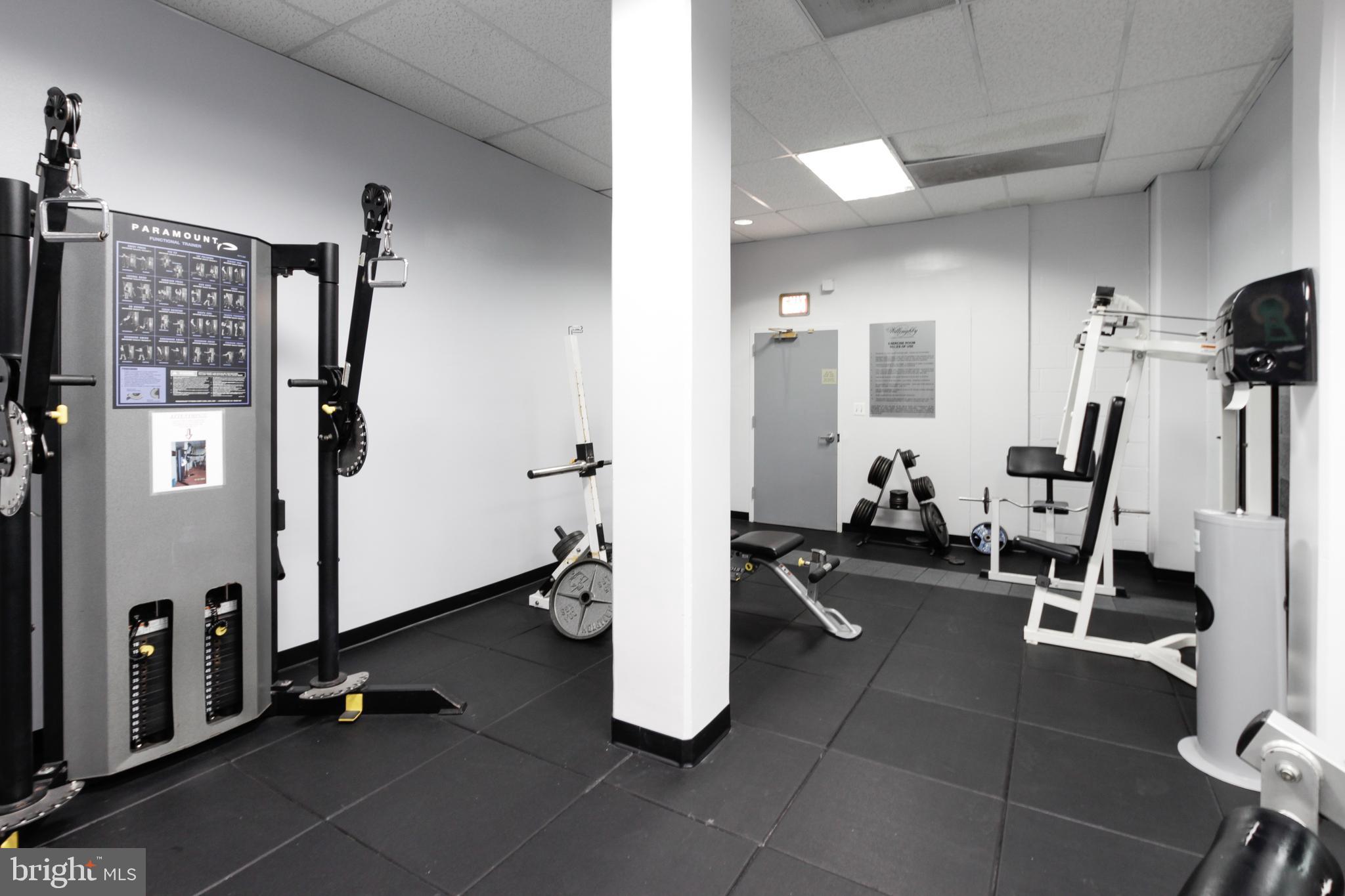 4515 Willard Avenue, Unit 1120S Chevy Chase, MD 20815 - Photo 25 of 50 a view of a room with gym equipment