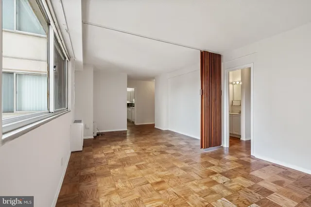 a view of an empty room