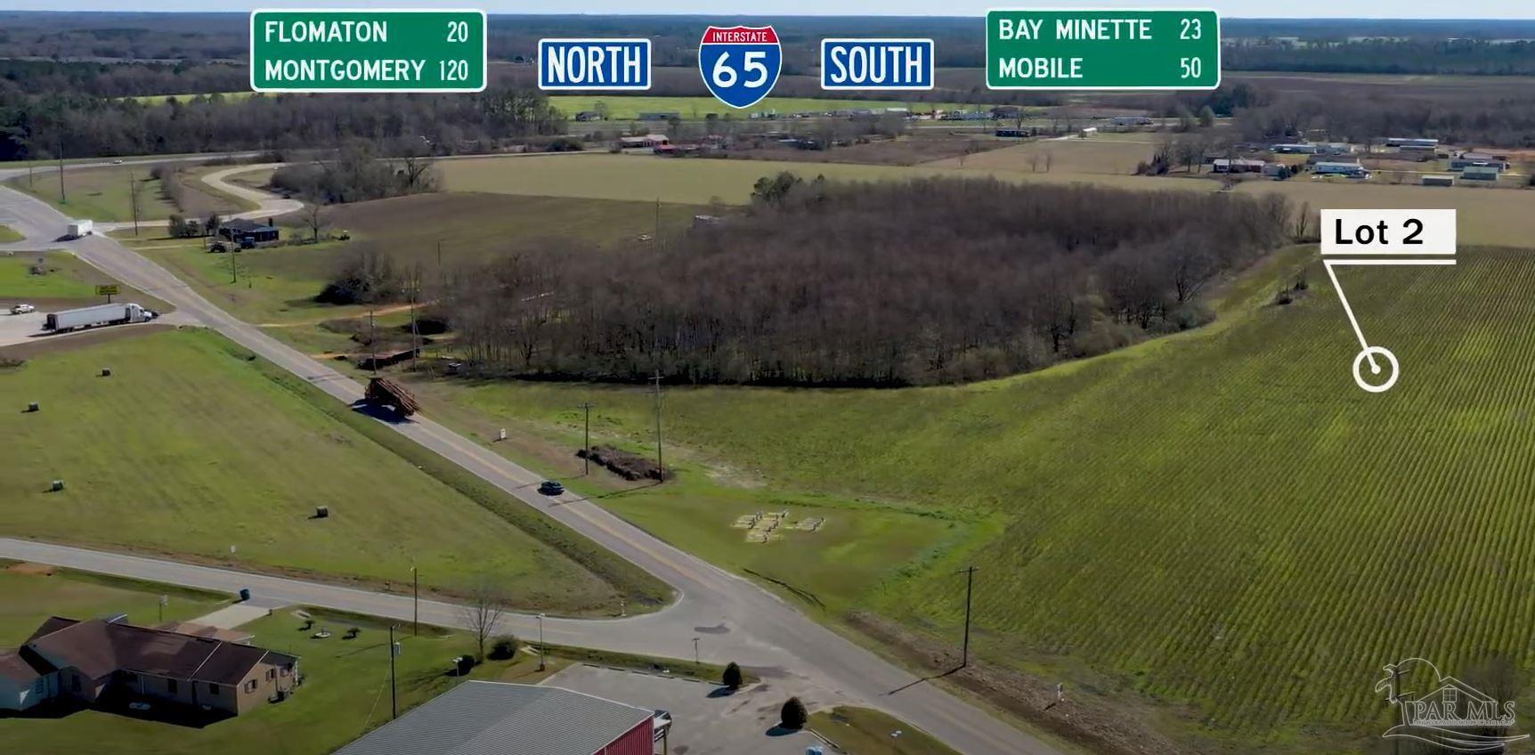 a view of a street with an outdoor space