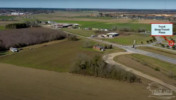 a view of a swimming pool with an outdoor space