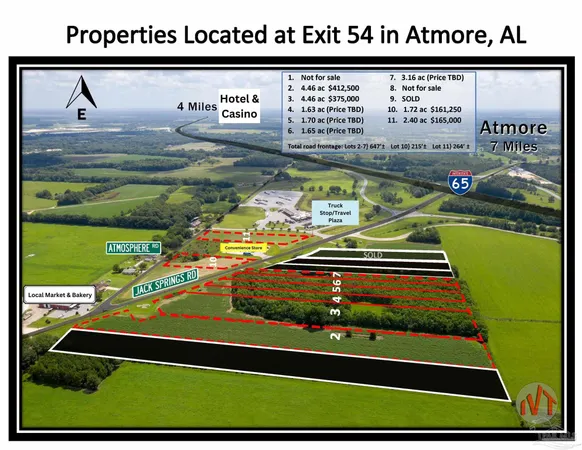 $412,500 | 2 Jack Springs Road, Atmore, AL 36502