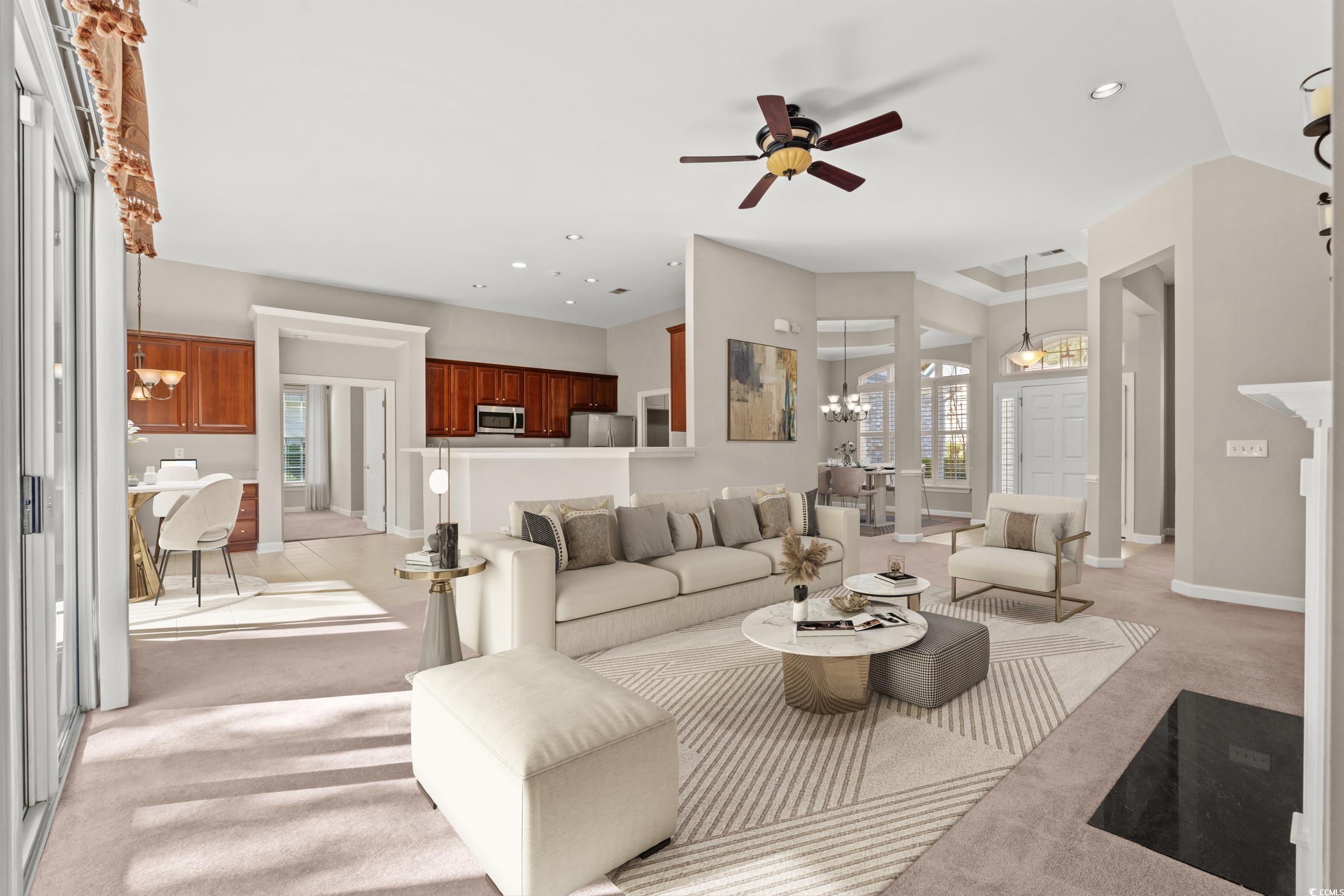 641 Tidal Point Lane Myrtle Beach, SC 29579 - Photo 2 of 40 Living room virtually staged