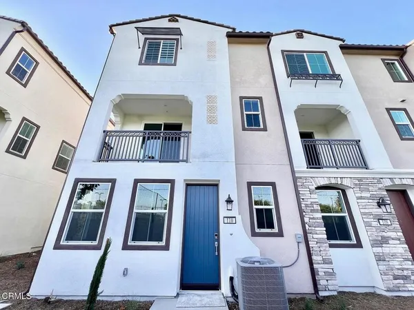 a front view of a building