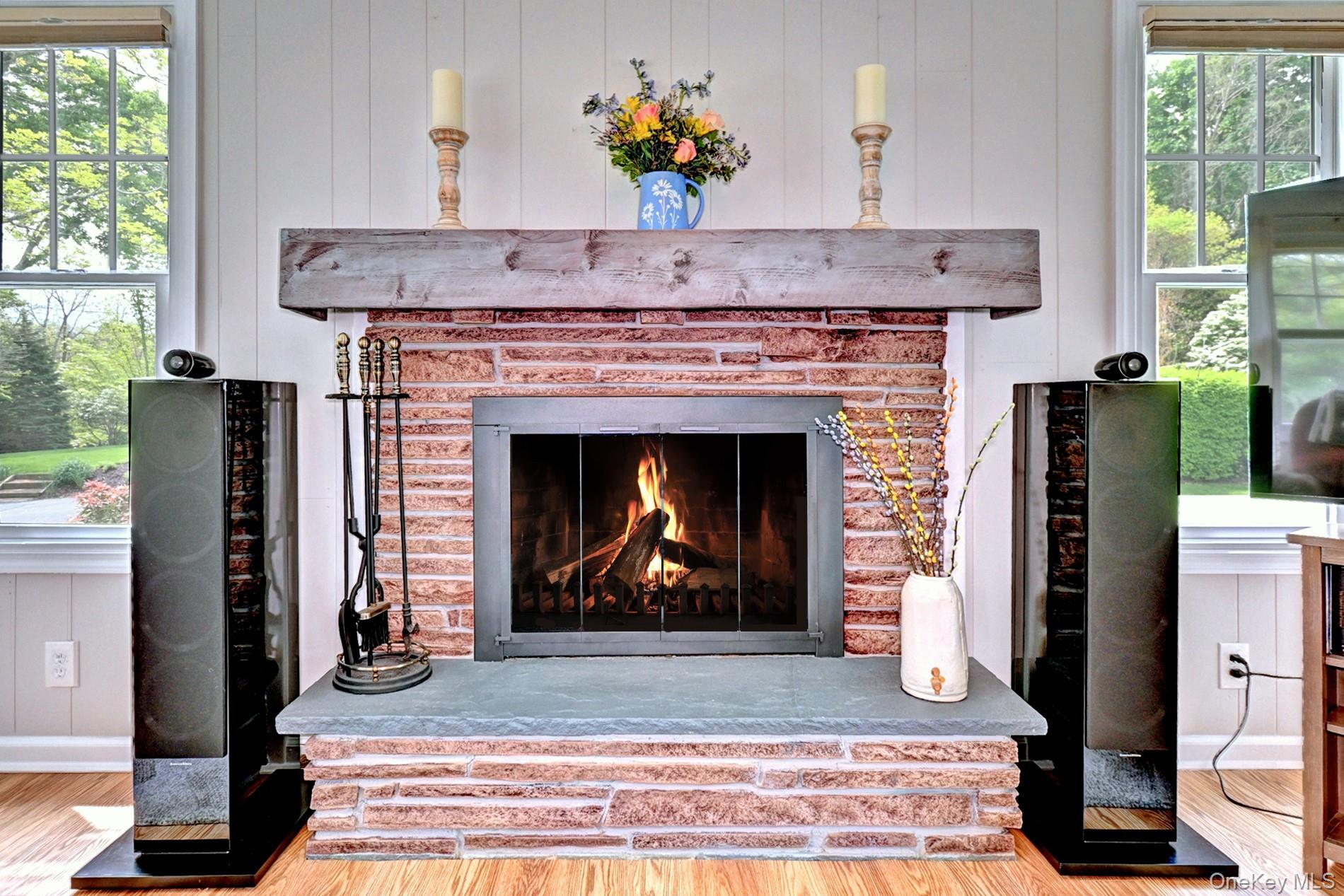 20 Valentine Road Shoreham, NY 11786 - Photo 8 of 39 Wood Burning Fireplace for Cozy Cool Evenings. Split System for A/C & Additional Heat.