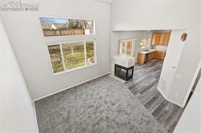 a room with furniture and a window