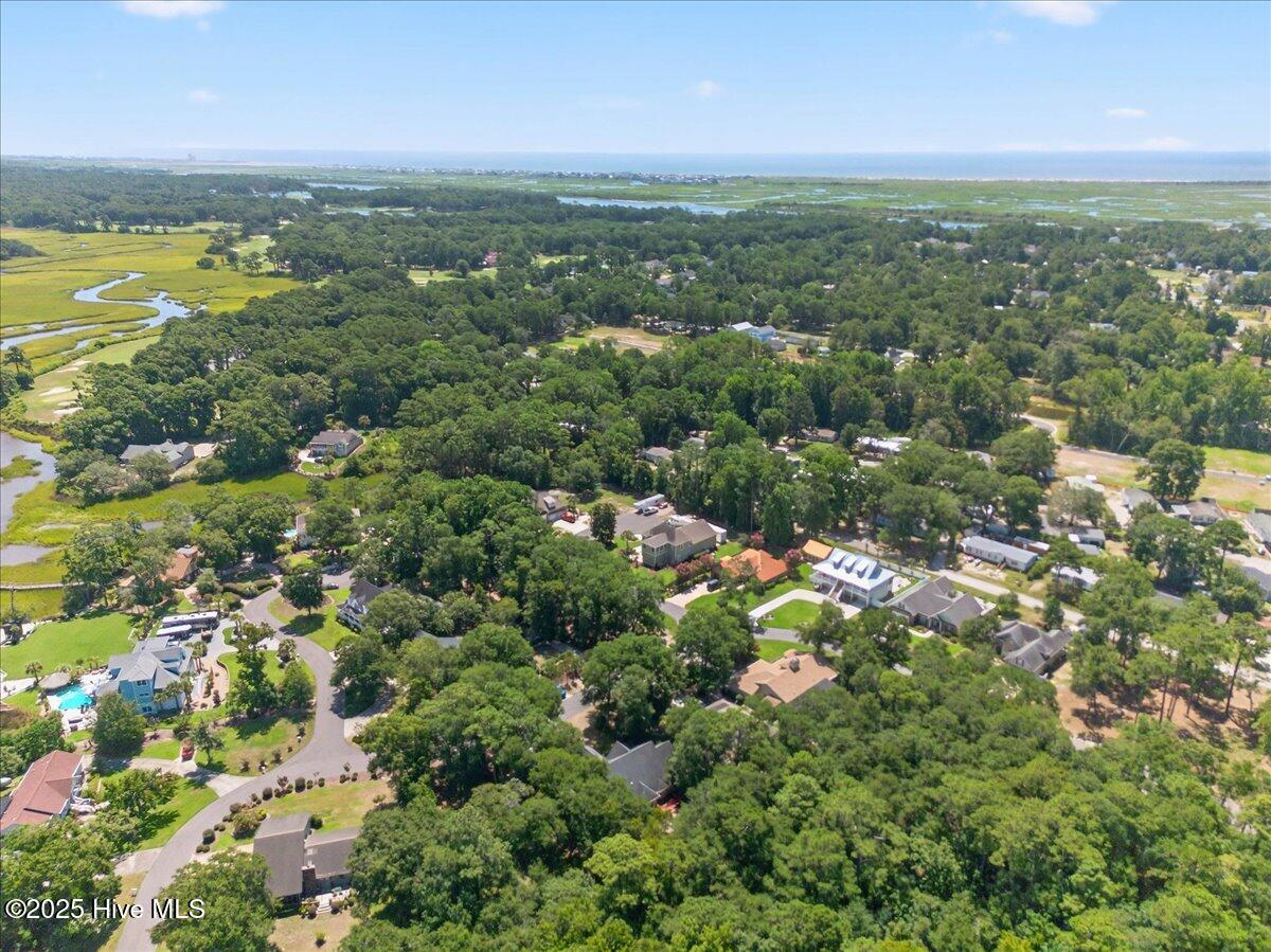 8985 Woodbine Road Southwest Sunset Beach, NC 28468 - Photo 60 of 65 Drone view of the property