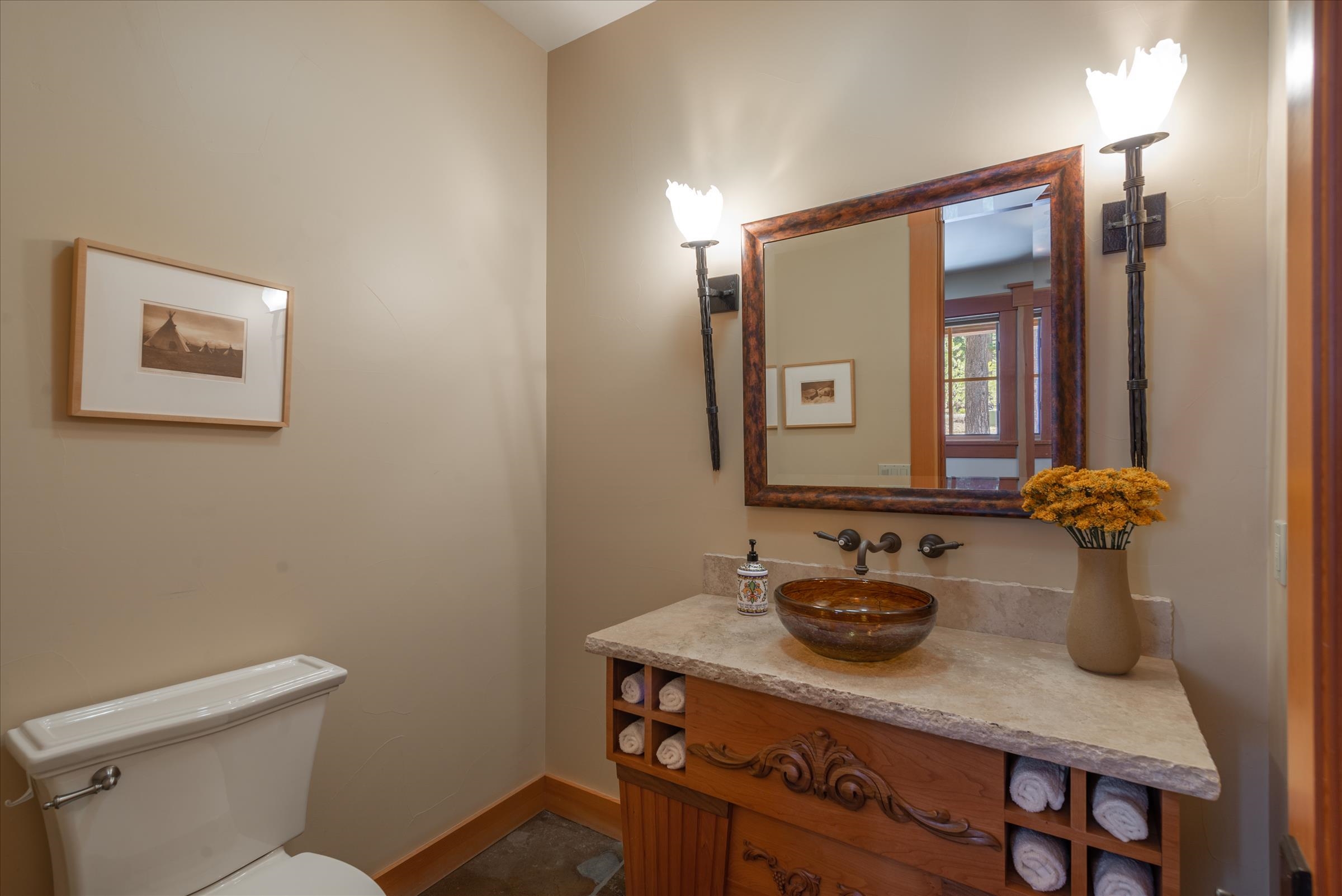 12416 Tom Dolley Truckee, CA 96161 - Photo 18 of 21 a bathroom with a sink toilet and mirror