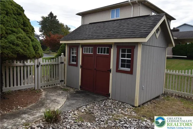 a front view of a house