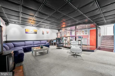 a view of a room with furniture