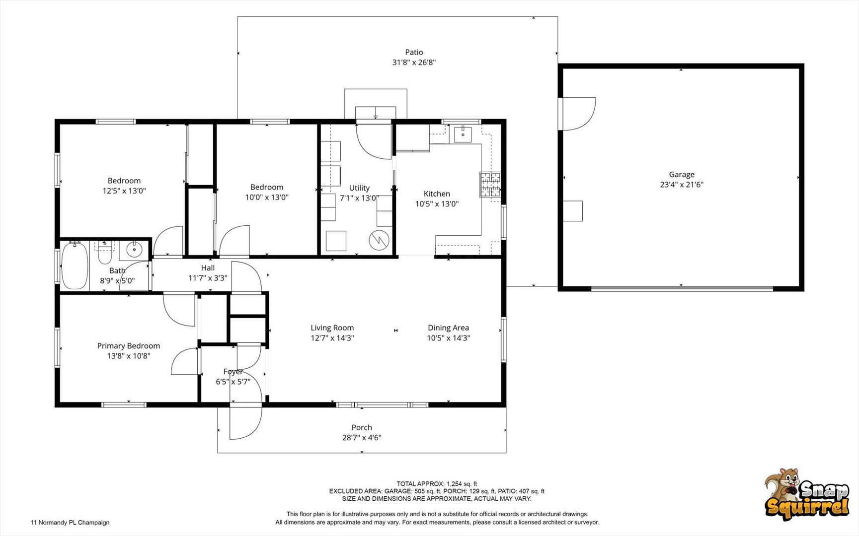 11 Normandy Place Champaign, IL 61821 - Photo 37 of 37 a picture of a floor plan