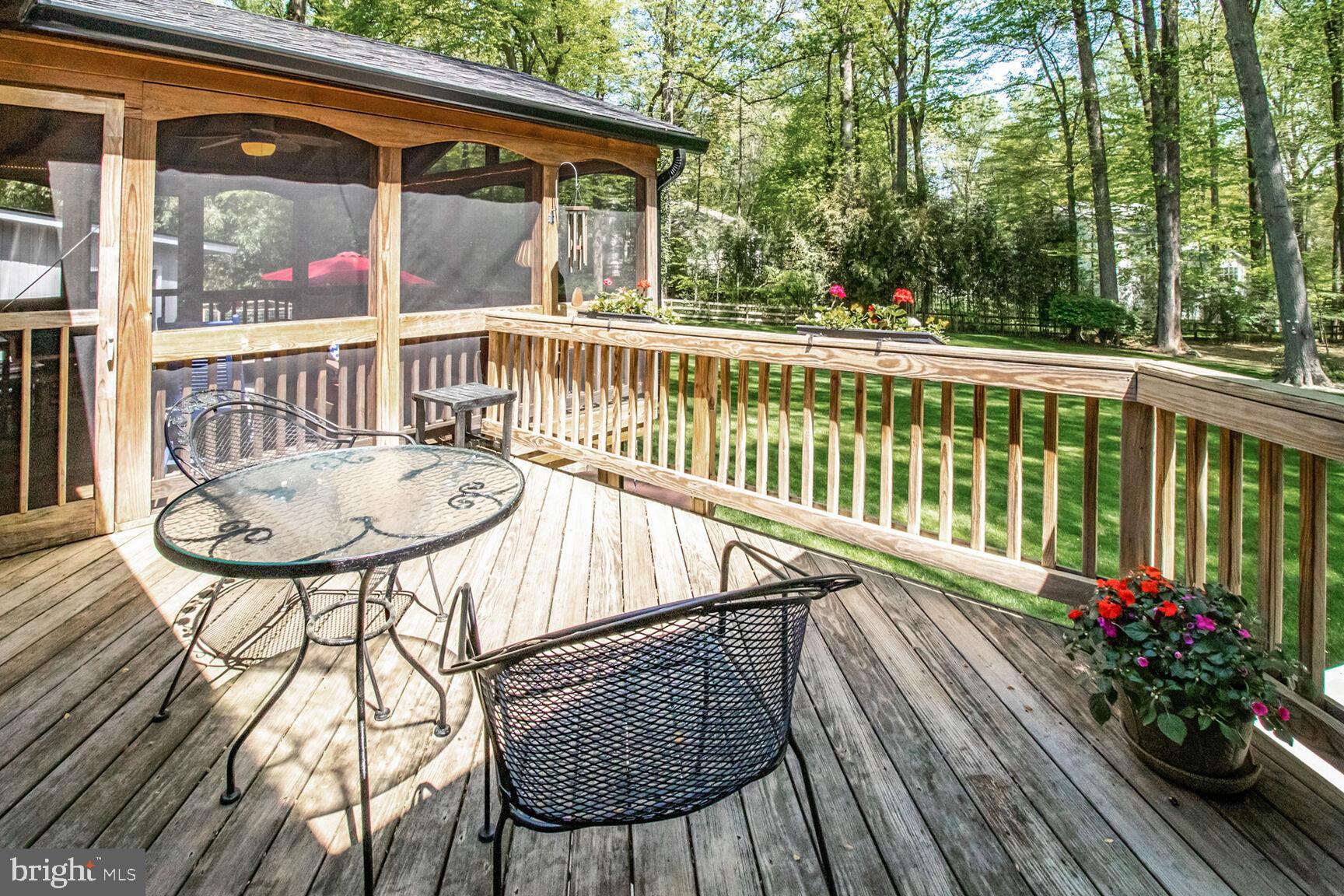 3419 Barkley Drive Fairfax, VA 22031 - Photo 36 of 57 Deck off the screened in porch