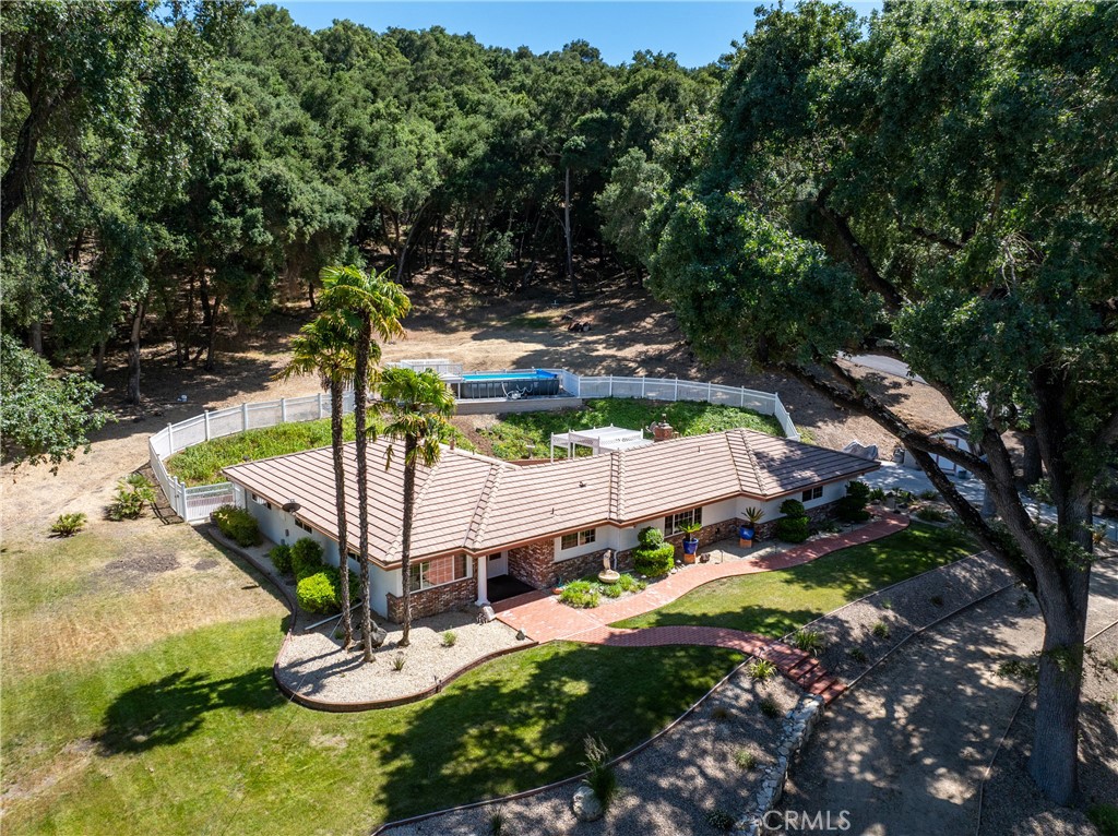 7735 Del Rio Road Atascadero, CA 93422 - Photo 1 of 1 a view of swimming pool with lawn chairs and plants