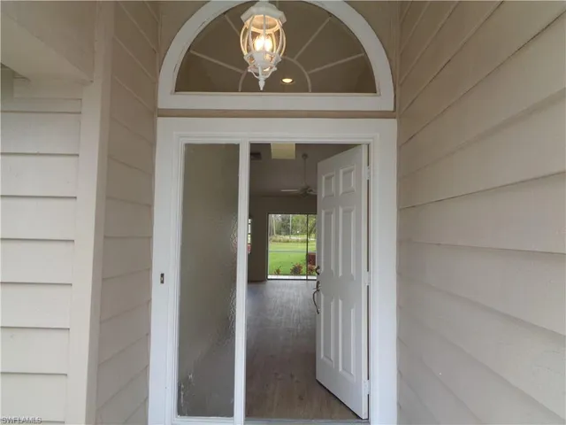 a view of an entryway door