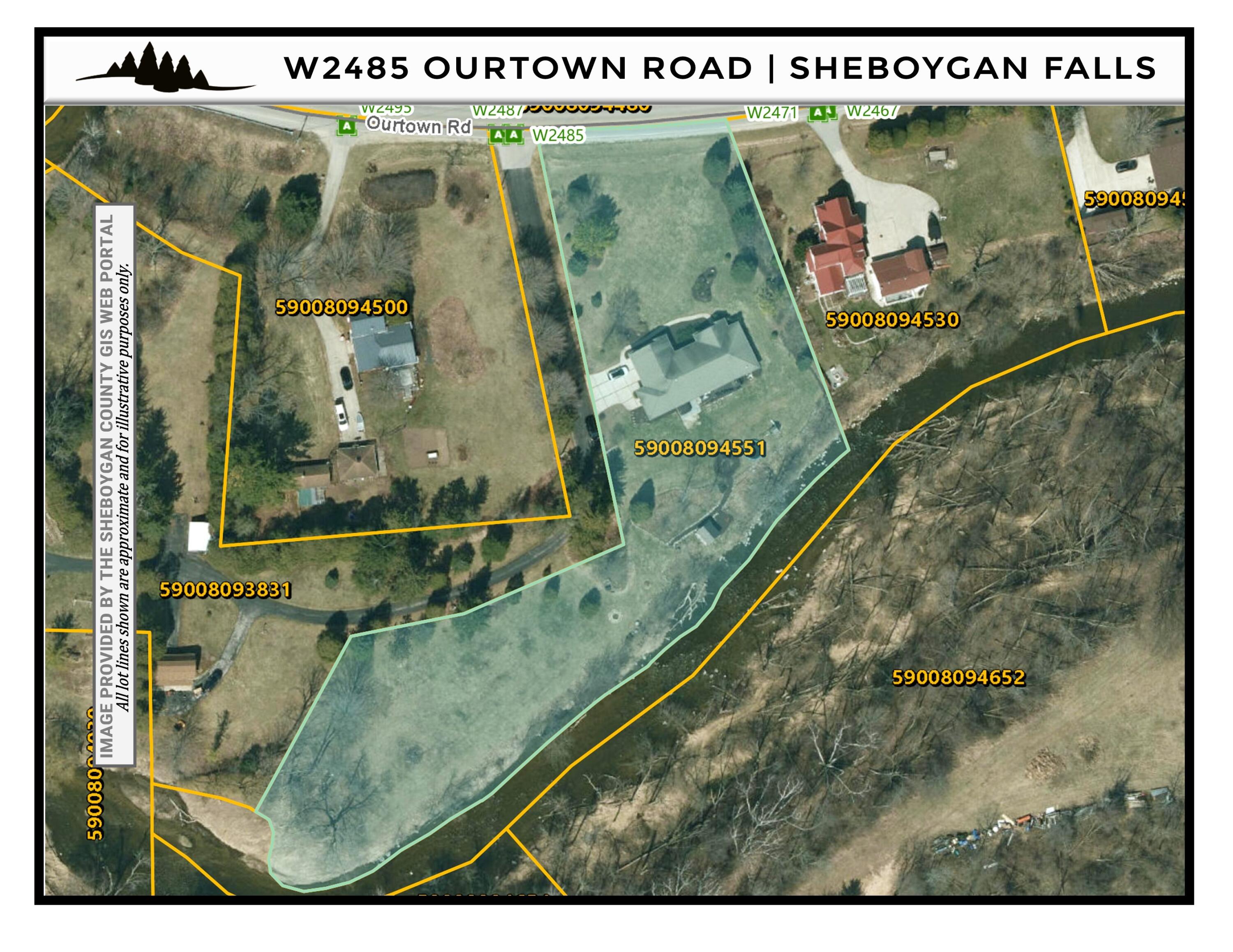 W2485 Ourtown Road Lima, WI 53085 - Photo 62 of 62 Parcel Map