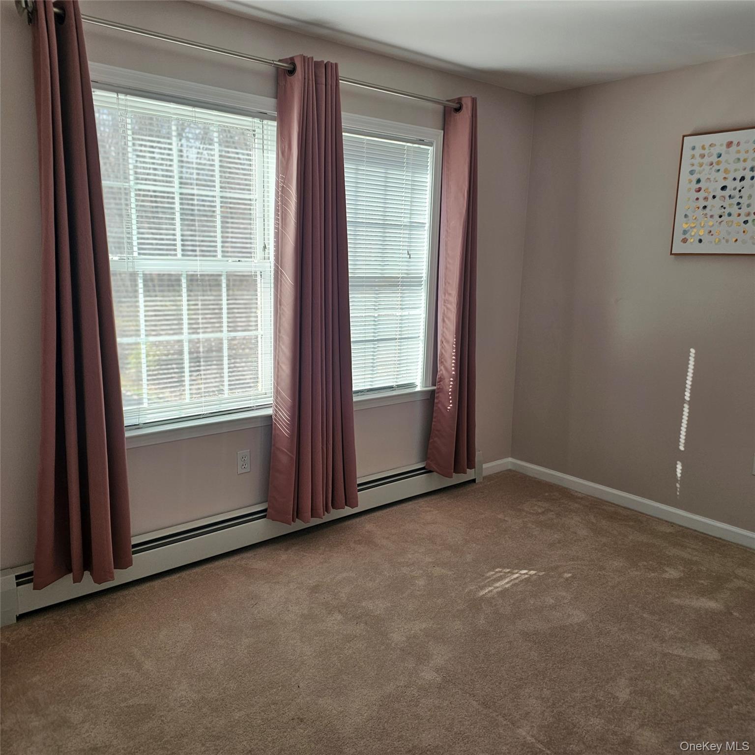 235 Maples Road Middletown, NY 10940 - Photo 17 of 34 Carpeted empty room featuring a baseboard heating unit and baseboards