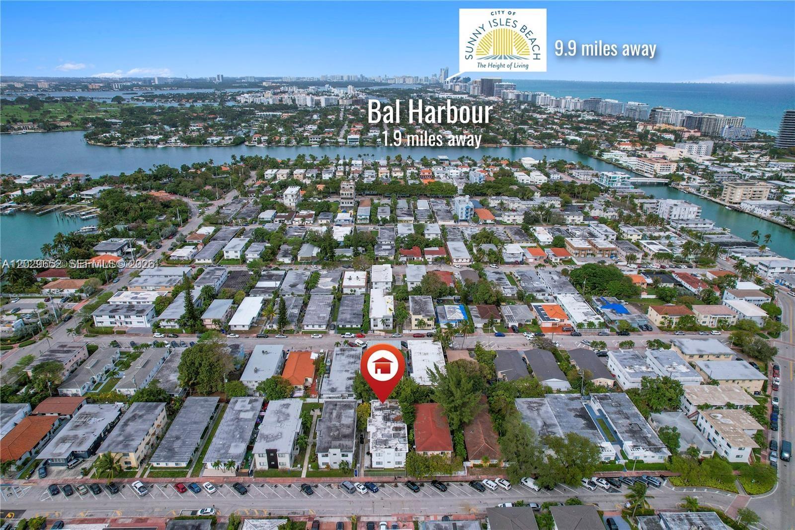 855 80th Street, Unit 4 Miami Beach, FL 33141 - Photo 4 of 16 an aerial view of city