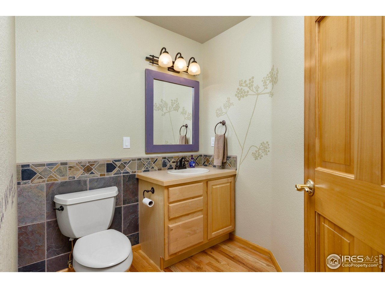 1117 Rock Lake Road Ward, CO 80481 - Photo 18 of 40 a bathroom with a toilet a sink and a mirror