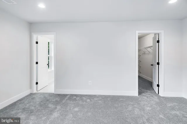 a view of an empty room