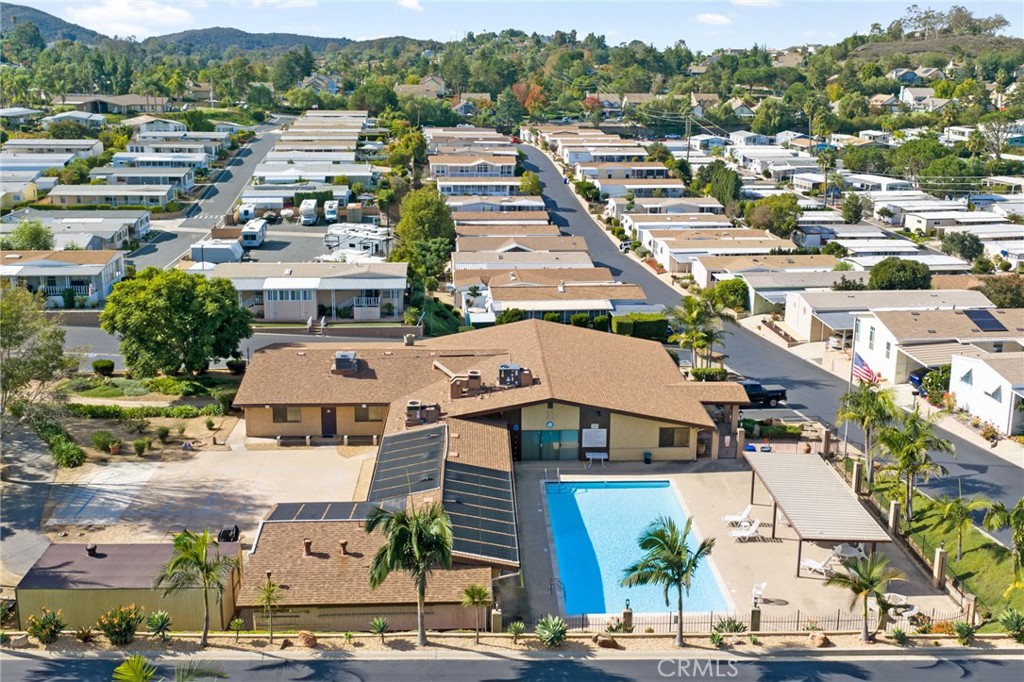 1195 La Moree Road, Unit 36 San Marcos, CA 92078 - Photo 44 of 47 an aerial view of a city with lots of residential buildings