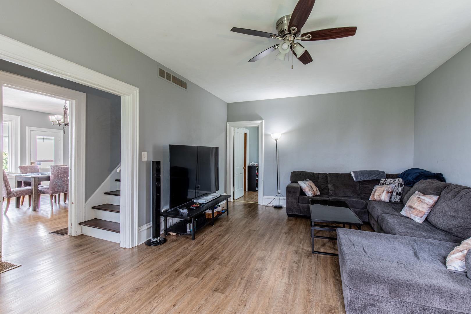 16606 West Backbone Road Princeton, IL 61356 - Photo 11 of 40 a living room with furniture and a flat screen tv