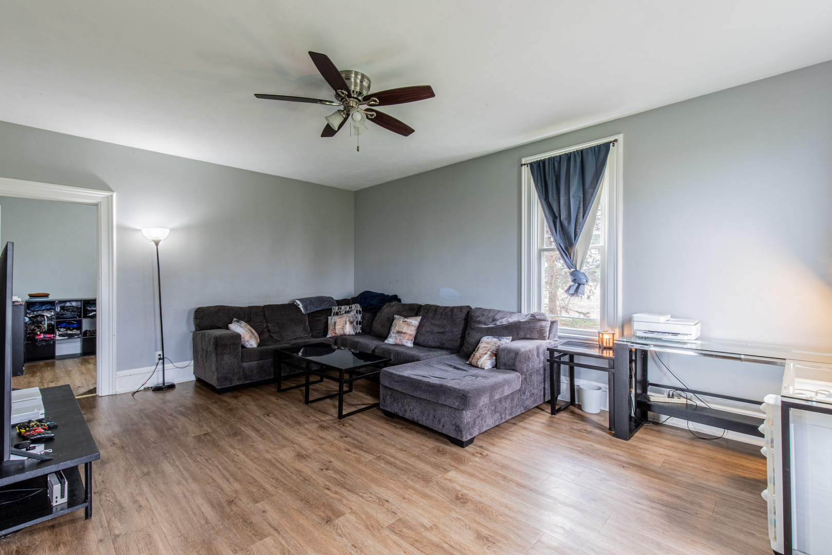 16606 West Backbone Road Princeton, IL 61356 - Photo 10 of 40 a living room with furniture and a wooden floor