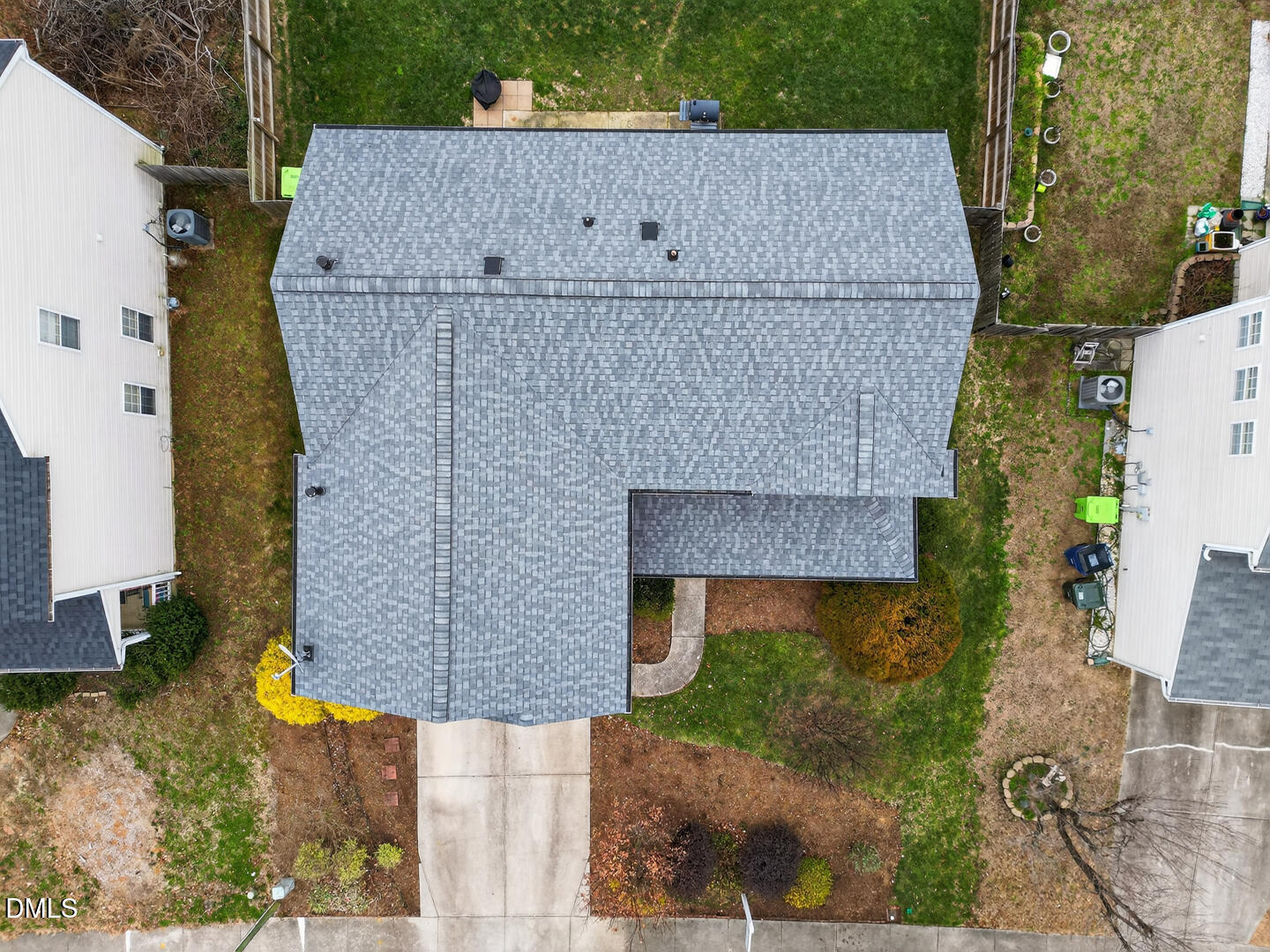 5709 Apalachicula Drive Raleigh, NC 27616 - Photo 38 of 47 an aerial view of a house with a yard and large tree