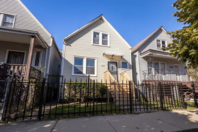a front view of a house