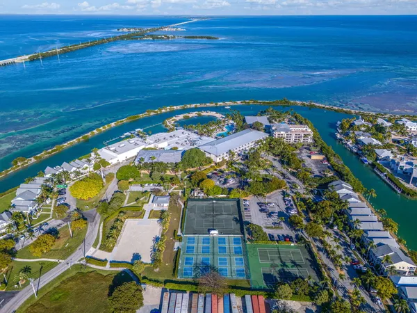 a view of a lake with outdoor space