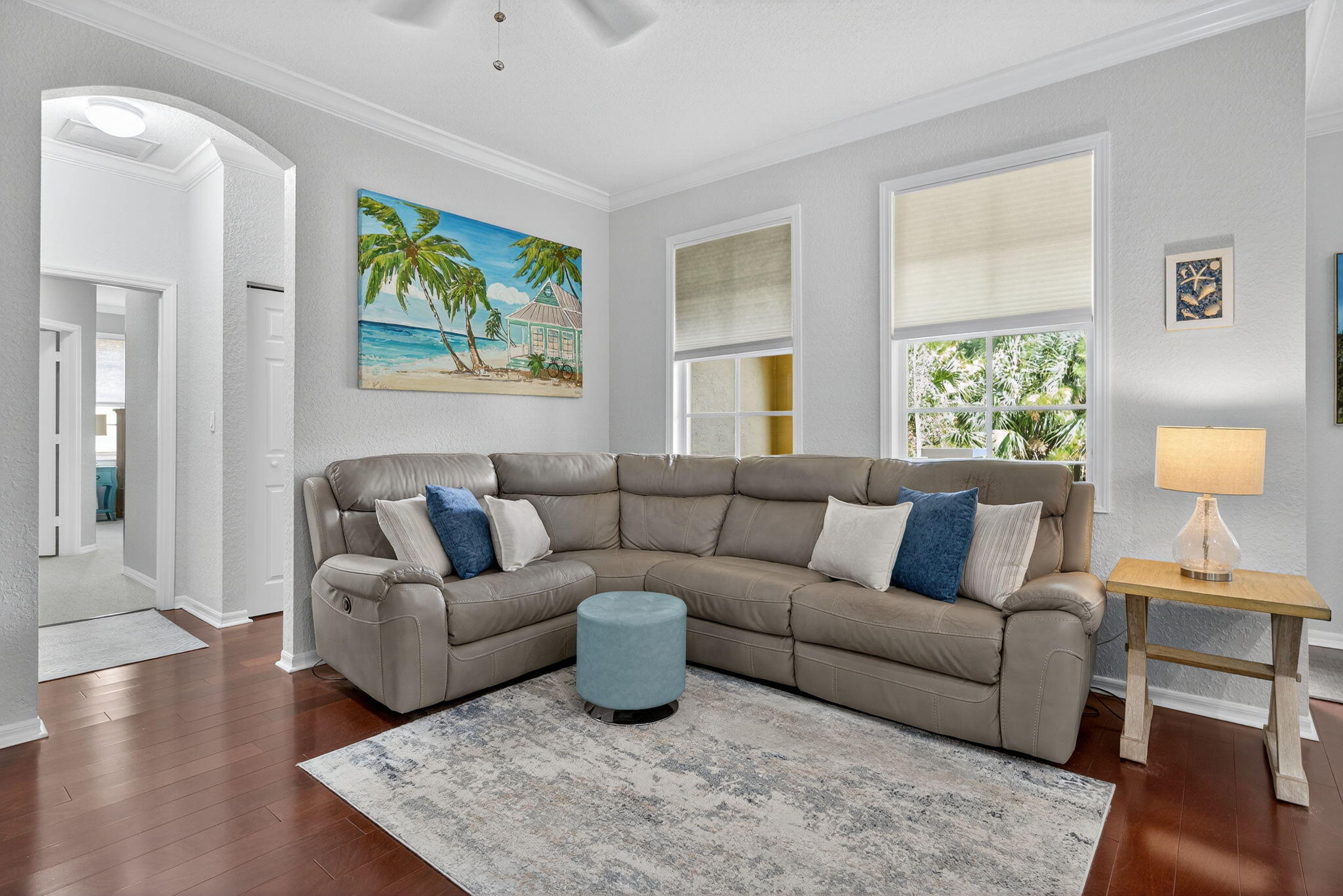 141 Seagrape Drive, Unit 203 Jupiter, FL 33458 - Photo 8 of 39 a living room with furniture and a large window