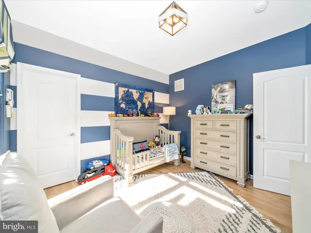 a picture of a room with a bench